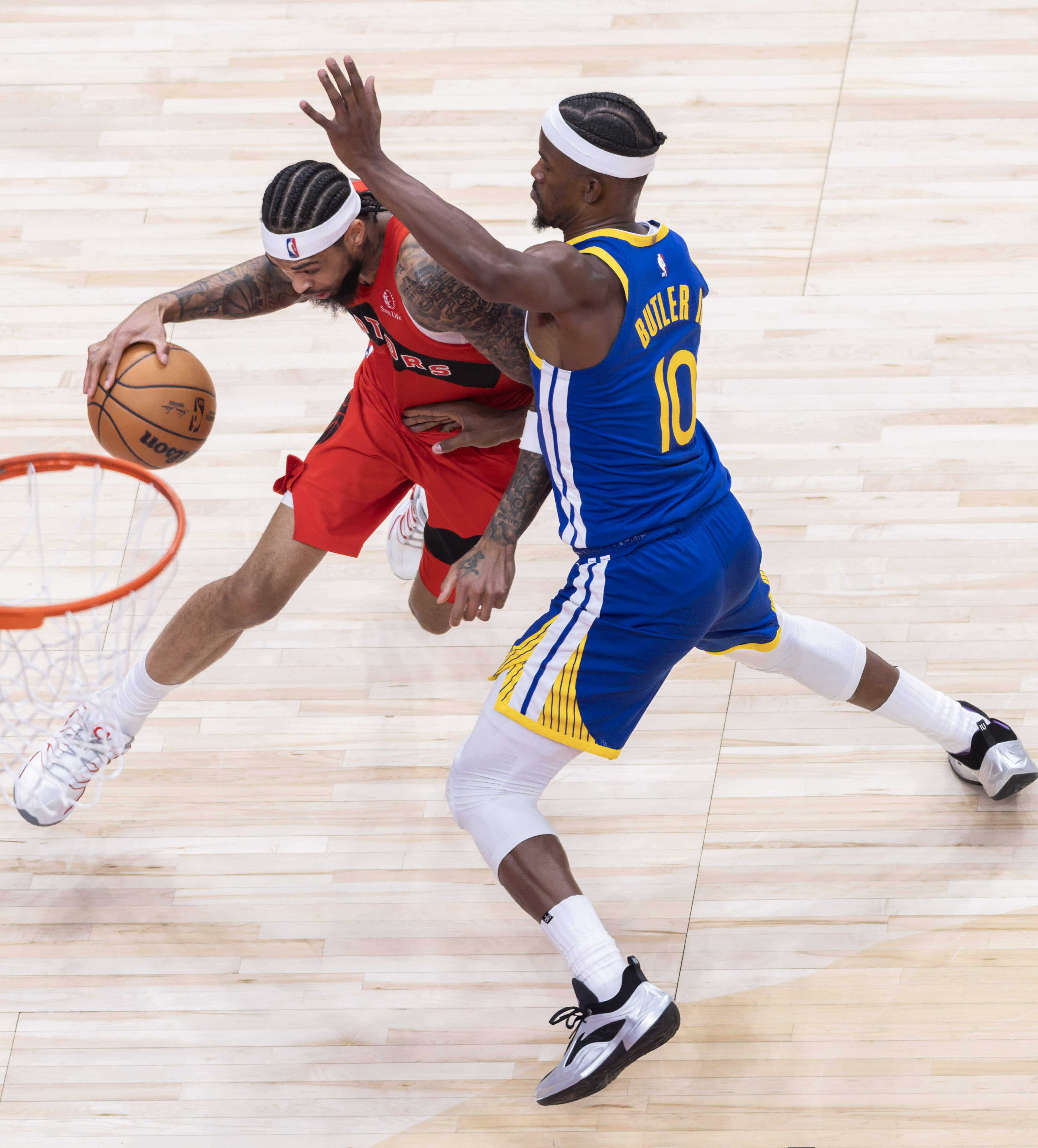 （体育）籃(lán)球——NBA常规赛：猛龙胜勇(yǒng)士